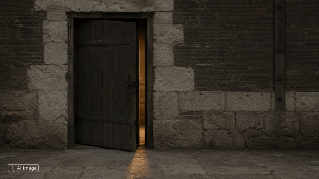 The door is open. Arriving is something else.